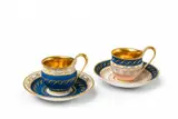Two Neoclassical Berlin KPM porcelain cups by Königliche Porzellanmanufaktur Berlin Kpm, sold Apr 2018