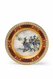 A Berlin KPM porcelain plate with a depiction of a Prussian artillery corps by Königliche Porzellanmanufaktur Berlin Kpm, sold Apr 2018