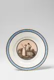 A Berlin KPM allegorical porcelain plate representing Summer from the Blue Ribbon Service by Königliche Porzellanmanufaktur Berlin Kpm, sold Apr 2018