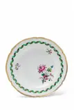 A Berlin KPM porcelain dinner plate with a green ribbon by Königliche Porzellanmanufaktur Berlin Kpm, offered Apr 2018