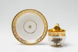 A Berlin KPM porcelain motto cup "Dem Sturme trotzend.“ by Königliche Porzellanmanufaktur Berlin Kpm, sold Apr 2018