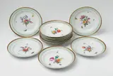 Twelve Berlin KPM porcelain dessert plates with floral decor by Königliche Porzellanmanufaktur Berlin Kpm, sold Apr 2018