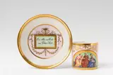 A Berlin KPM porcelain cup and saucer with the Three Fates by Königliche Porzellanmanufaktur Berlin Kpm, sold Apr 2018