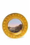 A Berlin KPM porcelain plate with a view of Blankenstein on the Ruhr by Königliche Porzellanmanufaktur Berlin Kpm, sold Apr 2018