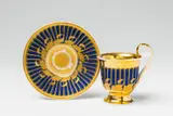 A Berlin KPM porcelain Biedermeier cup and saucer with striped decor by Königliche Porzellanmanufaktur Berlin Kpm, sold Apr 2018