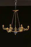 Karl Friedrich Schinkel, A Neoclassical gilt metal chandelier
