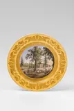 A Berlin KPM porcelain plate with a view of the "Zelte" near Berlin by Königliche Porzellanmanufaktur Berlin Kpm, sold Apr 2018