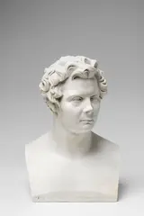 Christian Daniel Rauch, A Berlin KPM biscuit porcelain bust of Crown Prince Frederick William