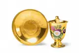 A Berlin KPM Biedermeier porcelain cup with daisy flower decor by Königliche Porzellanmanufaktur Berlin Kpm, sold Apr 2018