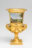 A rare Berlin KPM eagle-handled vase with views of Berlin and Potsdam by Königliche Porzellanmanufaktur Berlin Kpm, sold Apr 2018