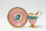 A Berlin KPM porcelain cup from the service with blue morning glories made for Charlottenburg Palace by Königliche Porzellanmanufaktur Berlin Kpm, sold Apr 2018