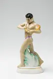 A Berlin KPM porcelain figure of an African playing the horn by Königliche Porzellanmanufaktur Berlin Kpm, sold Apr 2018