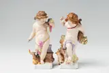 Two Berlin KPM porcelain allegorical figures representing earth and fire by Königliche Porzellanmanufaktur Berlin Kpm, offered Apr 2018