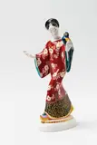 A Berlin KPM figure of a Chinese lady with a parrot by Königliche Porzellanmanufaktur Berlin Kpm, offered Apr 2018