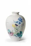 Sigrid von Unruh, A Berlin KPM porcelain vase with naturalistic decor