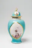 A Meissen porcelain vase and cover with Augustus Rex mark by Meissen Royal Porcelain Manufactory, offered Nov 2017