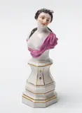 Kurmainzische Manufaktur Höchst, A Höchst porcelain bust of a female allegory