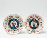 Two Meissen porcelain saucers with Imari decor by Meissen Royal Porcelain Manufactory, sold Nov 2017