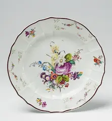 A Fürstenberg porcelain key with floral decor by Fürstenberg, sold Nov 2017