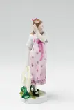 A Meissen porcelain figure of a girl with a straw hat by Meissen Royal Porcelain Manufactory, sold Nov 2017