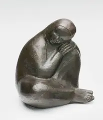 Milly Steger, A bronze figure of a crouching woman