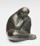 Milly Steger, A bronze figure of a crouching woman