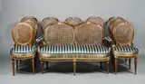 Friedrich Gottlob Hoffmann, A 10-piece suite of Neoclassical seating furniture