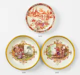 A Meissen porcelain saucer with a peasant scene by Meissen Royal Porcelain Manufactory, offered Nov 2017