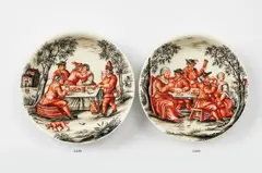 Ignaz Preissler, A Meissen porcelain saucer with a hunting party