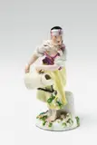 A Meissen porcelain figure of a gardener girl by Meissen Royal Porcelain Manufactory, offered Nov 2017