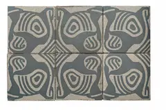 Henry van de Velde, Six Jugendstil stoneware tiles
