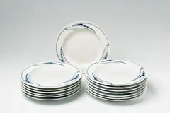 Henry van de Velde, Fourteen Meissen porcelain soup bowls designed by Henry van de Velde