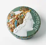 A Sèvres porcelain paperweight "Pomone" by Taxile Doat by Sèvres, sold Nov 2017
