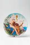 Théodore Deck, A Parisian faience plaque with a faun and a nymph