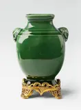 Théodore Deck, A small Chinoiserie faience vase