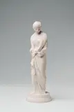 Sèvres, A biscuit porcelain figure of a lady in an evening dress