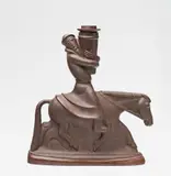 A Meissen böttger stoneware candlestick formed as a horseman by Meissen Royal Porcelain Manufactory, offered Nov 2017