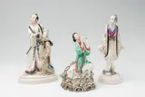 Three Japanesque porcelain figures by Schwarzburger Werkstätten für Porzellankunst, sold Nov 2017