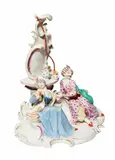 A Nymphenburg porcelain group with a Turkish couple taking coffee by Nymphenburg, sold Nov 2017