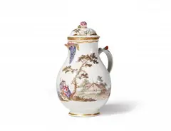 Zürcher Porzellanfabrik in Schooren, A Zurich porcelain coffee pot with a Swiss landscape