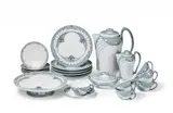 A Meissen porcelain "Flügelmuster" coffee service by Meissen Royal Porcelain Manufactory, sold Nov 2017