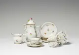 Herend Porcelain, A Hungarian porcelain coffee service with floral decor