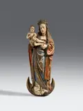 Henrick Douwerman, A carved oak figure of the Virgin and Child on the Crescent, attributed to Henrick Douwerman