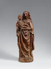 A carved limewood figure of the Virgin and Child from the workshop of Tilman Riemenschneider by Tilman Riemenschneider, offered May 2017
