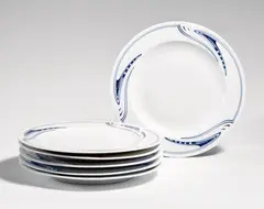 Henry van de Velde, A set of Meissen porcelain dinner plates by Henry van de Velde