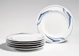 Henry van de Velde, A set of six Meissen porcelain dinner plates by Henry van de Velde