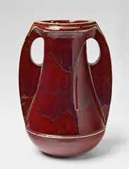 Henry van de Velde, A large red feldspar glazed stoneware vase