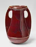 Henry van de Velde, A large red feldspar glazed stoneware vase