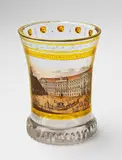 Anton Kothgaßner, An Anton Kothgasser glass "ranft" beaker with a view of Vienna