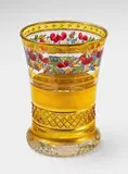 Anton Kothgaßner, A Vienna cut glass friendship beaker with horned violet decor